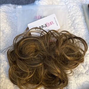 Light Brown Hair Bun Extension Scrunchy